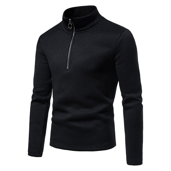Herren Pullover mit Stehkragen und Reißverschluss Echoarchiv