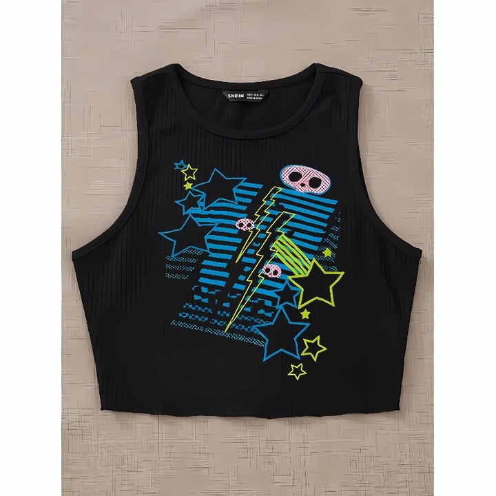 Damen T-Shirt mit lebhaftem Grafiken und einzigartigem Design Echo Archiv