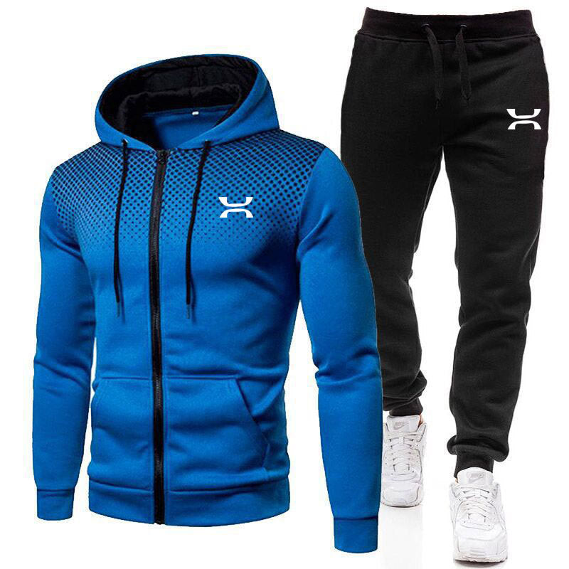 Herren Sportanzug mit Reißverschluss-Hoodie und Jogginghose – Marzano