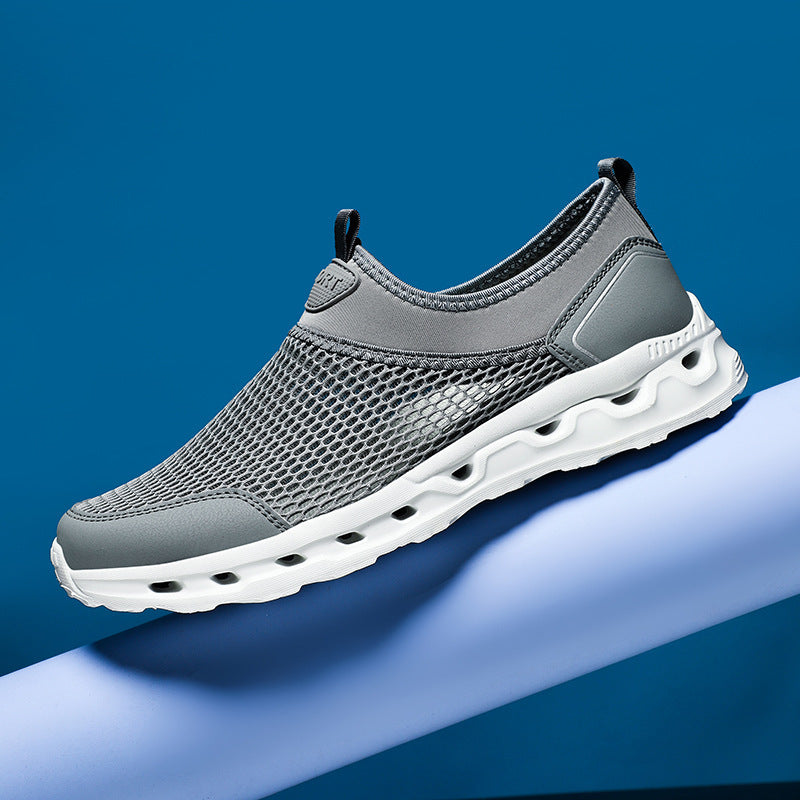 Unisex nan ultraleichter Netz-Schlupfschuh mit belüfteter Hohlkammerdämpfung Echo Archiv