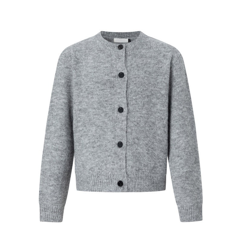 Damen Klassische Strickjacke mit Knopfleiste Echoarchiv