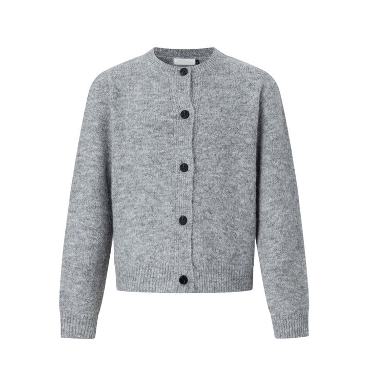 Damen Klassische Strickjacke mit Knopfleiste Echoarchiv