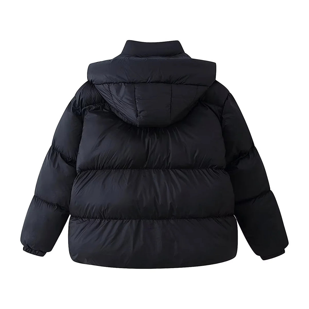 Damen nan oversized Steppjacke mit voluminöser Kapuze und aufgesetzten Pattentaschen Echo Archiv