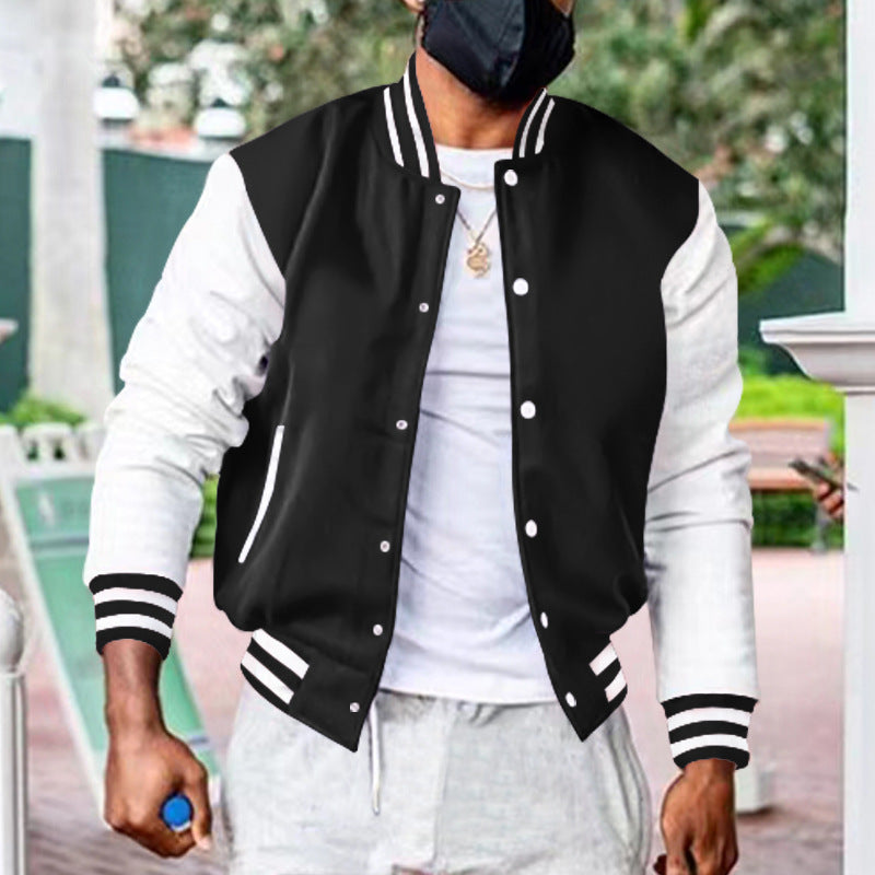 Herren Varsity-Jacke mit kontrastierenden Ärmeln Echoarchiv