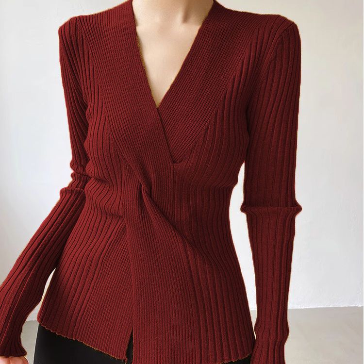 Damen Elegante Wickelstrickjacke Echo Archiv