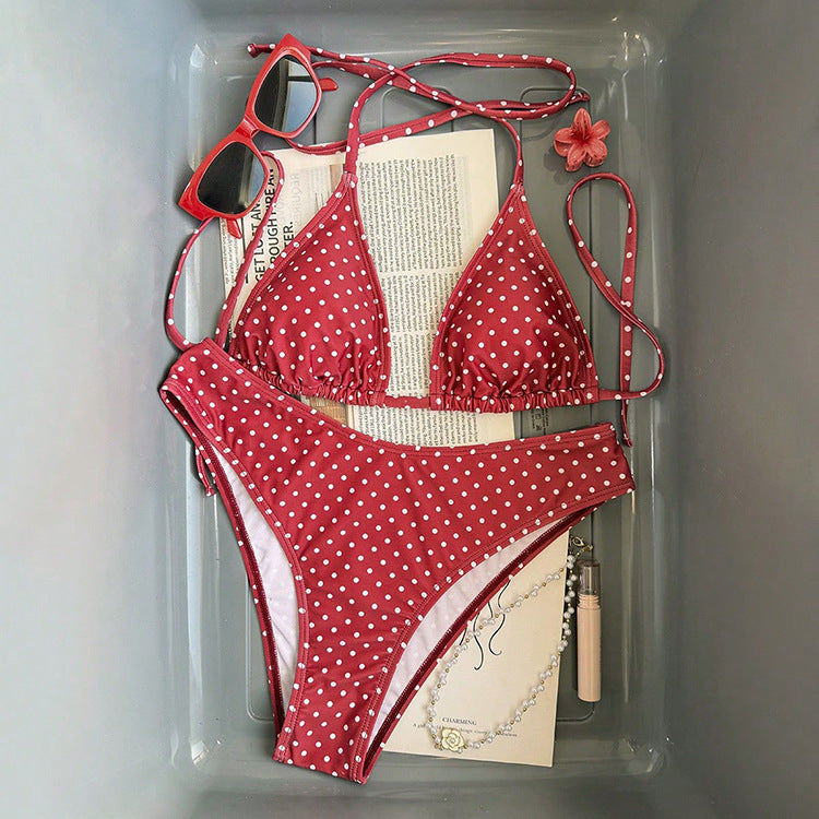 Damen Triangel-Bikini mit dekorativen Punkten Echo Archiv