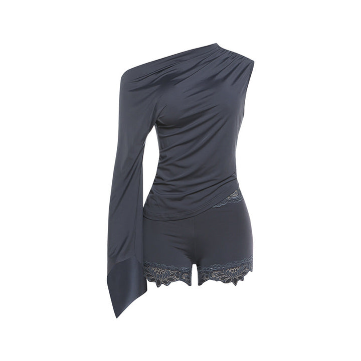 Damen Einteiler mit asymmetrischem Schnitt und elegantem Ärmeldesign Echo Archiv