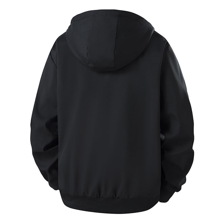 Herren Kapuzenjacke mit Teddyfutter, windabweisendem Außenstoff und geradem Schnitt Echo Archiv