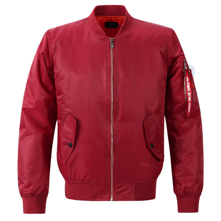Herren Modische Bomberjacke mit praktischen Taschen – Brevano