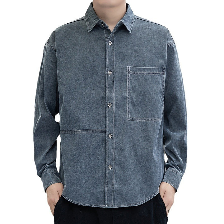 Herren lässige Overshirtjacke mit praktischem Schnitt und großen Taschen Echoarchiv