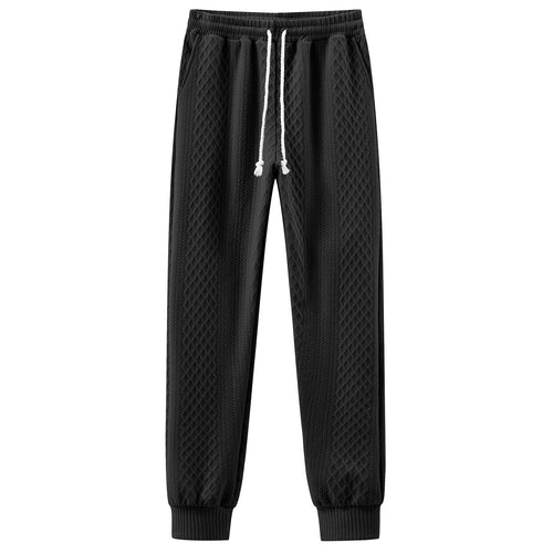 Herren bequeme Sweatpants mit innovativem Strukturdesign und verstellbarem Bund Echoarchiv
