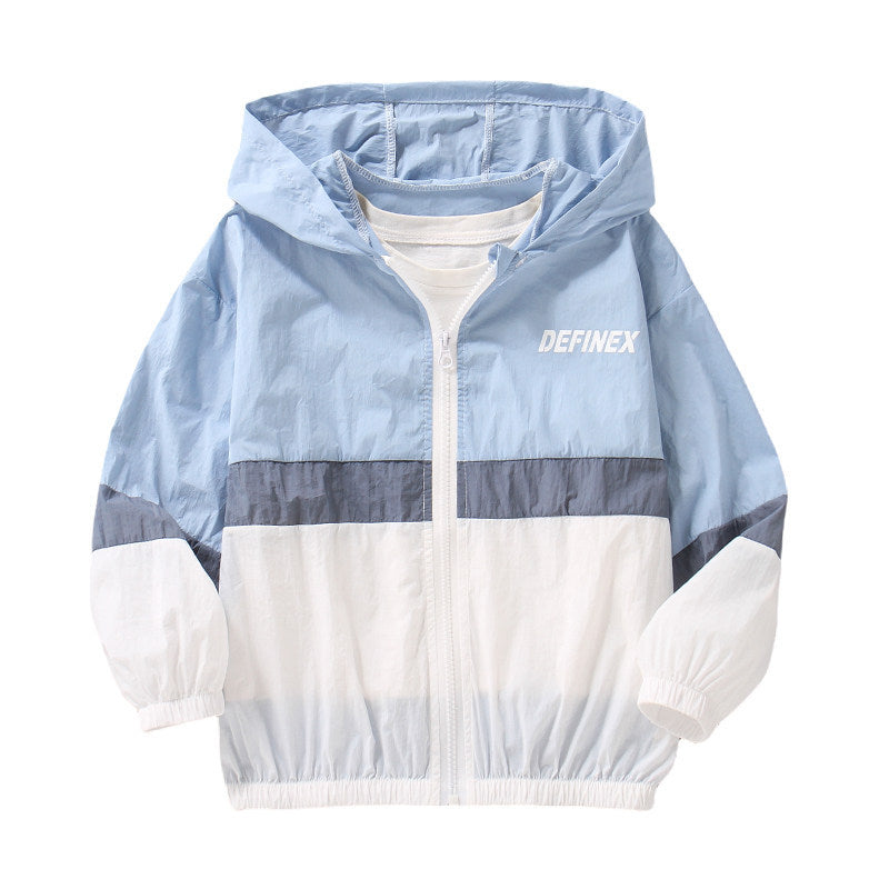 Unisex nan leichte winddichte Kapuzenjacke mit Reißverschluss und elastischen Bündchen  Echo Archiv