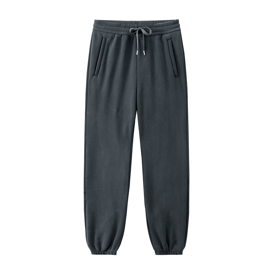 Herren Fleece-Jogginghose mit elastischem Bund, Kordelzug und gerippten Bündchen Echoarchiv