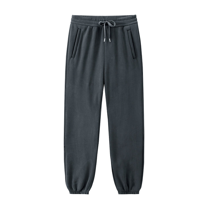 Herren Fleece-Jogginghose mit elastischem Bund, Kordelzug und gerippten Bündchen Echoarchiv