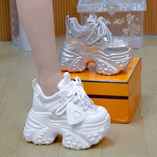 Damen Chunky Sneakers mit glitzernden Akzenten und stylischem Design Echo Archiv