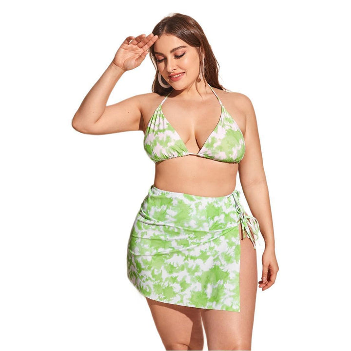 Damen Triangel-Bikini mit hohem Bund und modischem Farbverlauf Echo Archiv