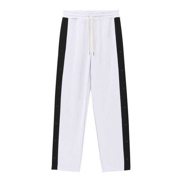 Herren Sportliche Jogginghose mit Knopfdetails und elastischem Bund Echoarchiv