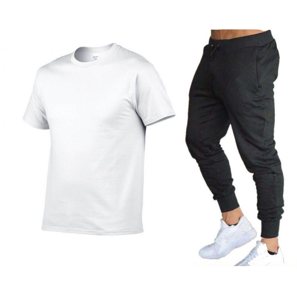 Herren sportliches T-Shirt und Jogginghose-Set mit funktionellem Design Echoarchiv