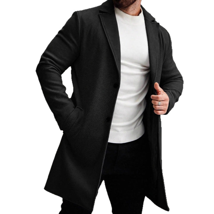 Herren eleganter Wollmantel mit schmaler Silhouette Echoarchiv