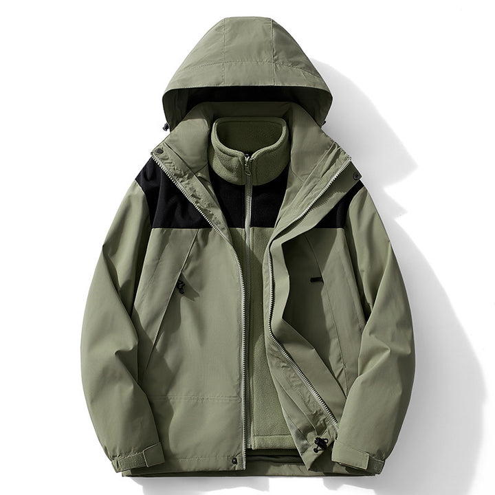 Herren zweilagige Softshell- und Fleece-Outdoorjacke mit abnehmbarem Innenfutter Echo Archiv