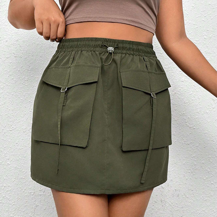 Damen Minirock mit praktischen Taschen und verstellbarem Taillenbund Echo Archiv