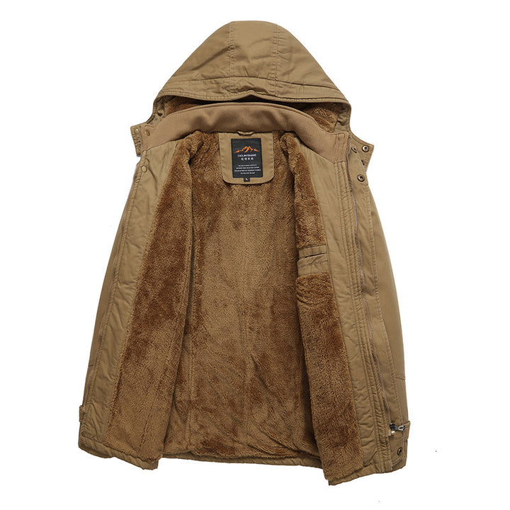 Herren Utility-Parka mit kuscheliger Sherpa‑Fütterung, Kapuze und Cargo‑Taschen Echo Archiv