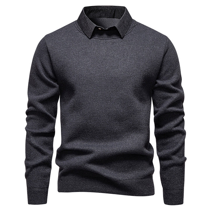 Herren modischer Pullover mit modernem Kragen und hochwertigem Material Echoarchiv