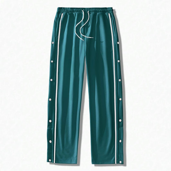 Herren Sportliche Freizeithose mit Knopf-Details Echoarchiv
