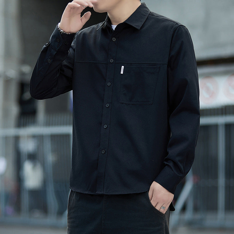 Herren lässige Overshirt-Jacke mit praktischen Taschen Echoarchiv