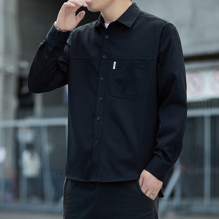 Herren lässige Overshirt-Jacke mit praktischen Taschen Echoarchiv