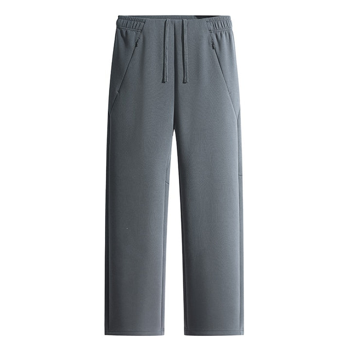 Herren Weite Lounge-Jogginghose aus technischer Baumwollmischung mit elastischem Bund & Reißverschlusstaschen Echoarchiv