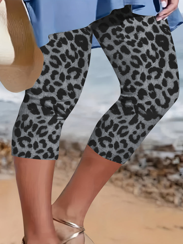 Damen Capri-Biker-Shorts mit hohem Bund und stützender Kompression echoarchiv-