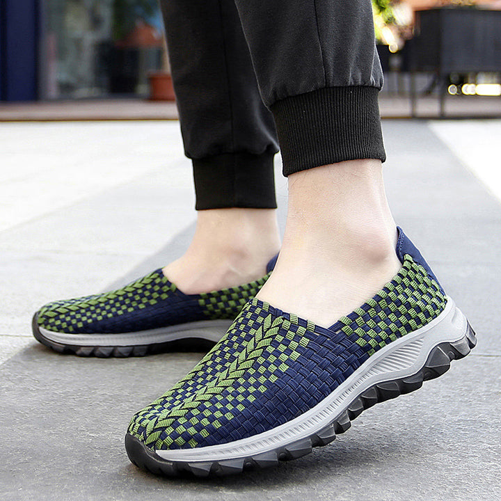 Unisex nan geflochtene elastische Slipper mit leichter dämpfender Sohle Echo Archiv