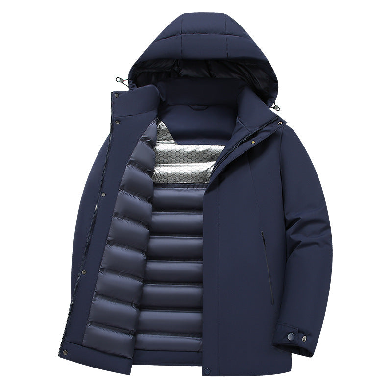 Herren isolierte Funktionsjacke mit kapuze und wasserabweisenden Eigenschaften Echoarchiv