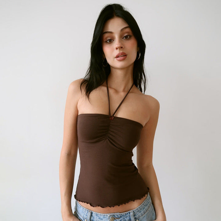 Damen Bandeau-Top mit raffinierten Raffungselementen und verstellbaren Trägern Echo Archiv