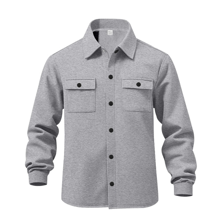 Herren Utility-Hemd mit aufgesetzten Taschen und modernem Design Echoarchiv