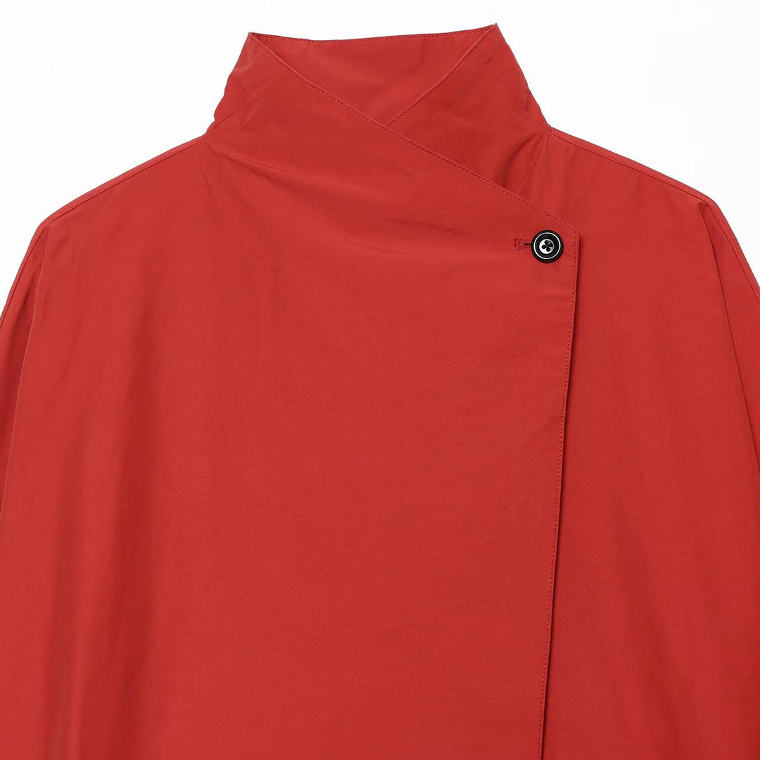 Damen Oversized Kurzjacke mit hohem Stehkragen und Ballonärmeln Echo Archiv