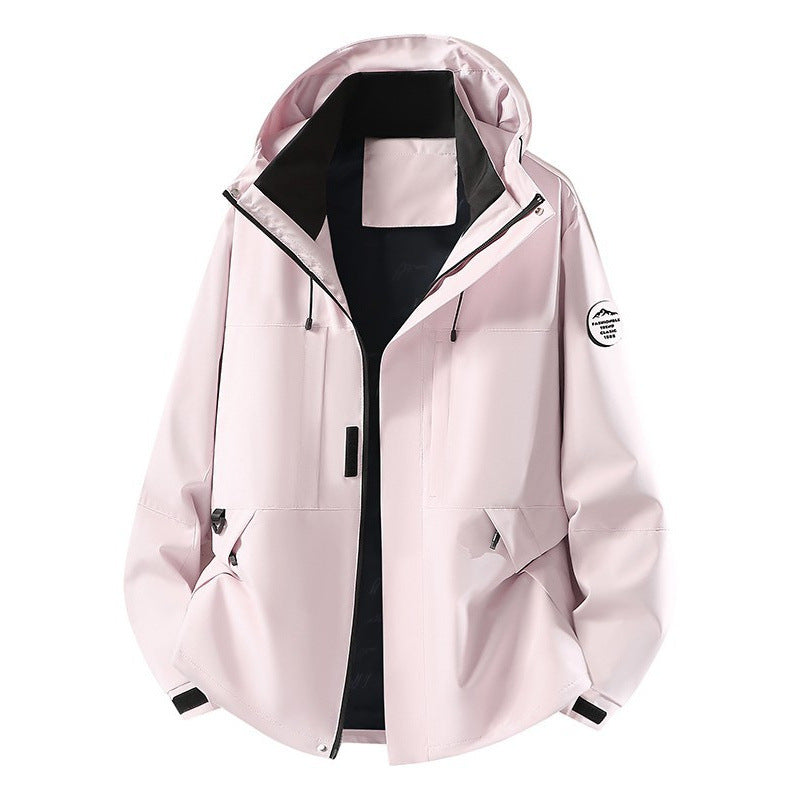 Herren Technische Softshell-Kapuzenjacke mit verdecktem Frontreißverschluss und Multifunktions-Taschen Echo Archiv