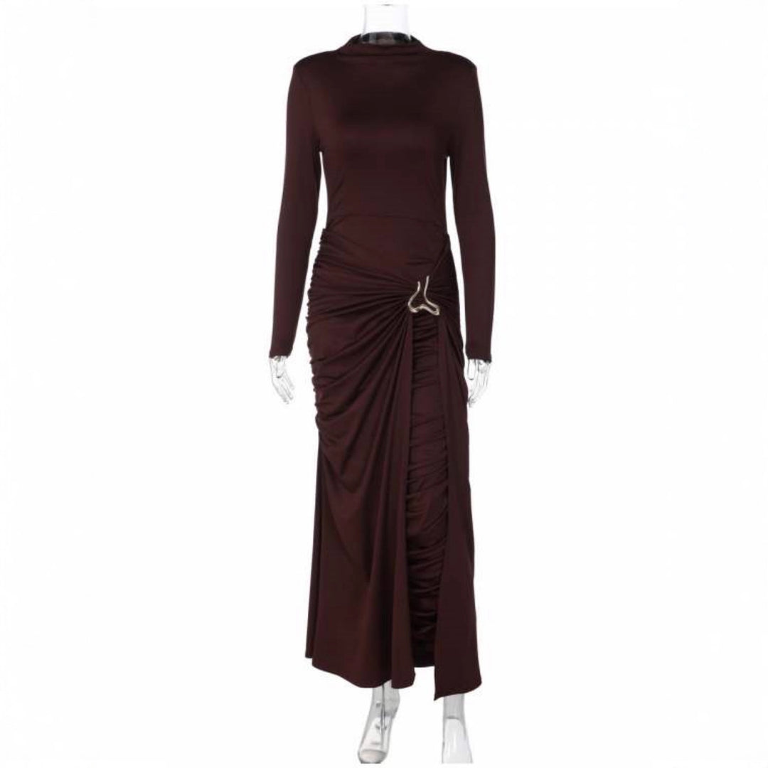 Damen Elegantes Kleid mit innovativem Design und kunstvollen Drapierungen Echo Archiv