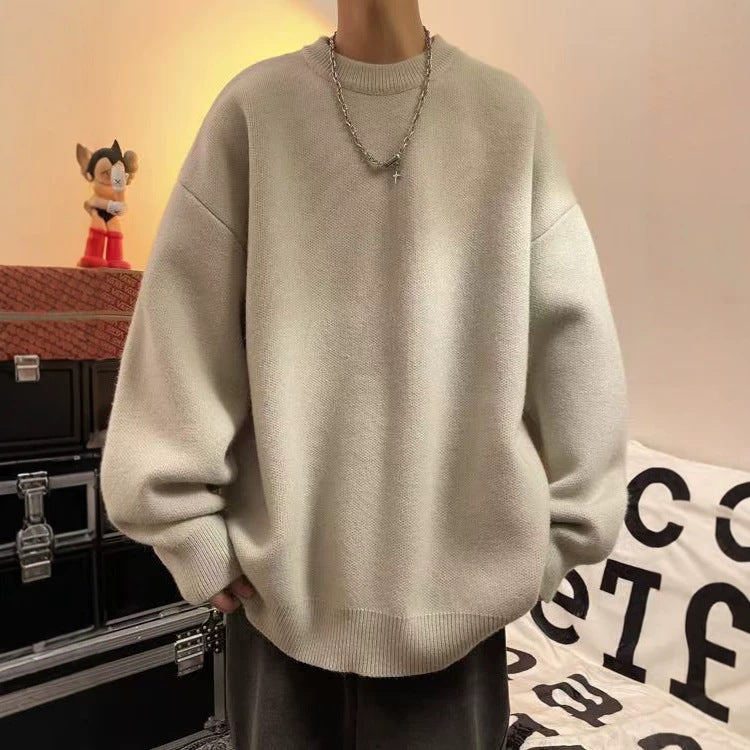 Herren Lässiger Oversized Pullover Echoarchiv