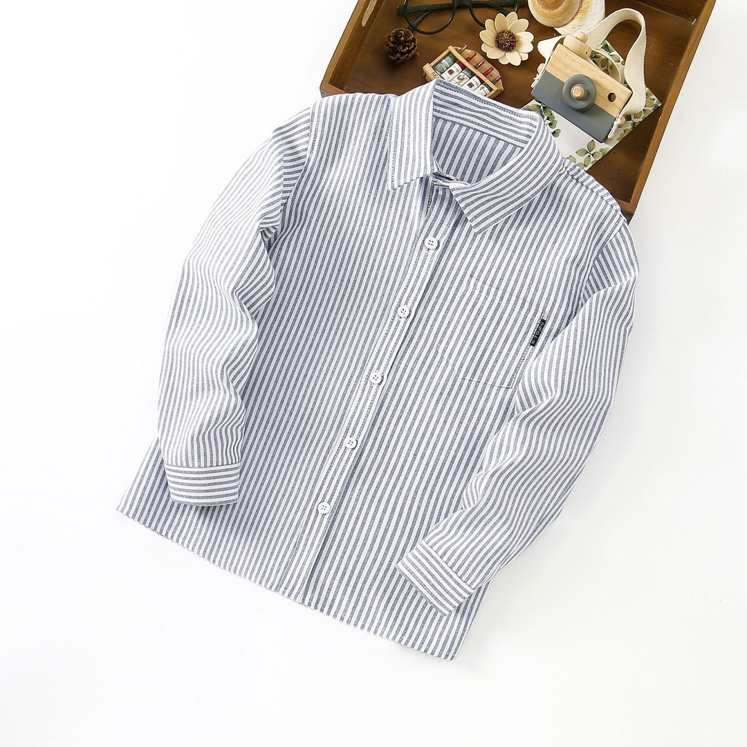 Damen Elegantes gestreiftes Langarmhemd Echo Archiv