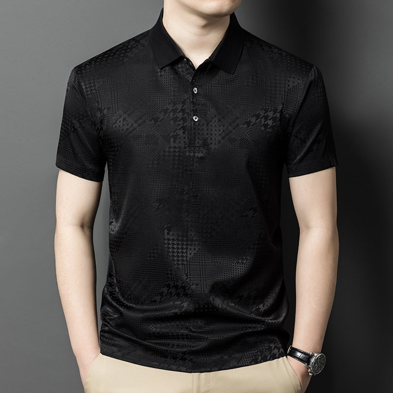 Herren Poloshirt mit strukturiertem Design Echoarchiv