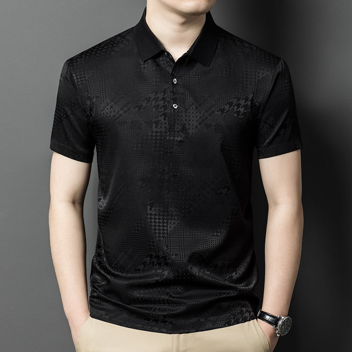 Herren Poloshirt mit strukturiertem Design Echoarchiv