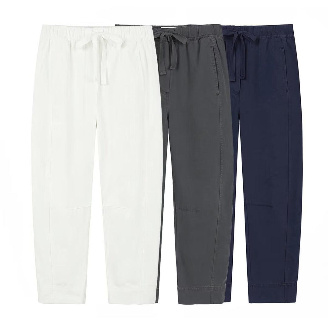 Damen entspannte Chino-Hose mit verstellbarem Taillenzug und praktischem Schnitt Echo Archiv