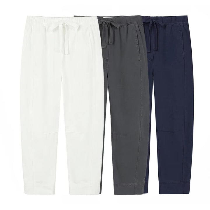 Damen entspannte Chino-Hose mit verstellbarem Taillenzug und praktischem Schnitt Echo Archiv