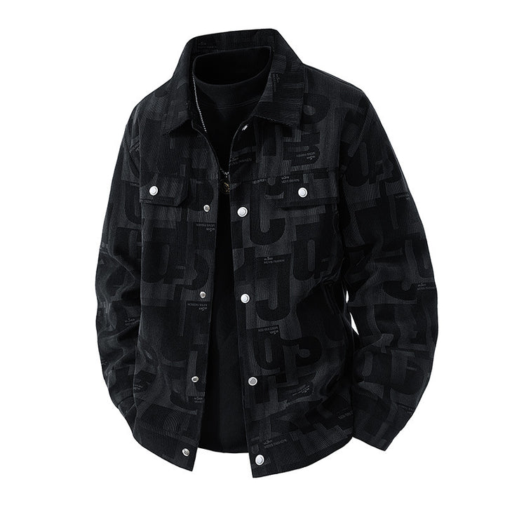 Herren Modische Jacke mit Schlaufen Kragen Echo Archiv