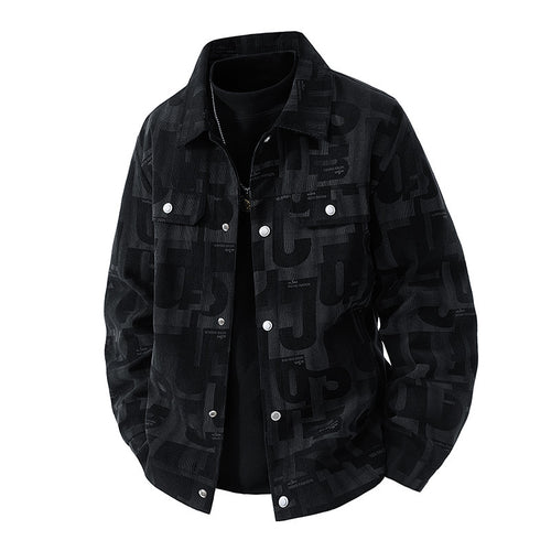 Herren Modische Jacke mit Schlaufen Kragen Echo Archiv