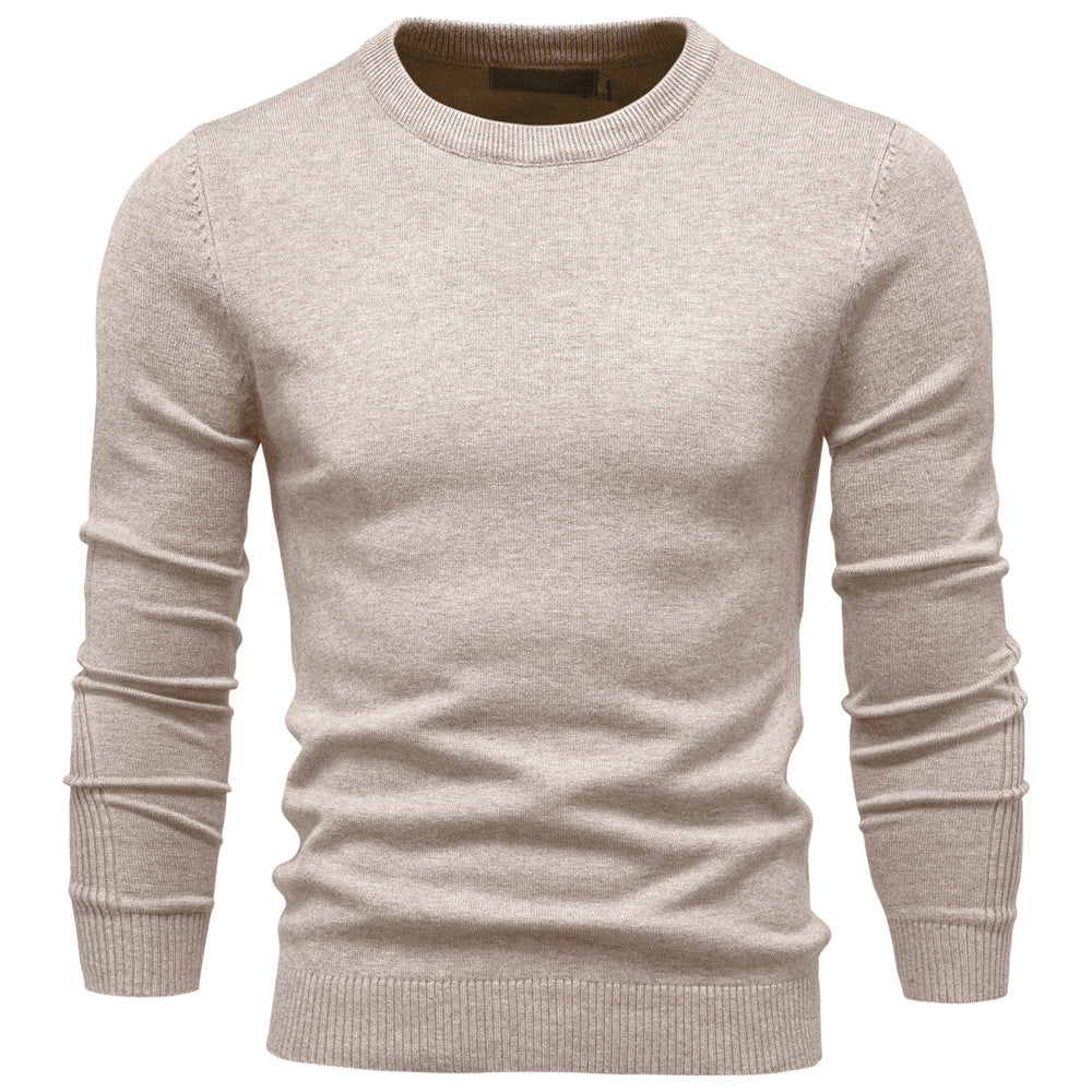 Herren Rundhals Pullover aus hochwertiger Baumwolle – Norvane