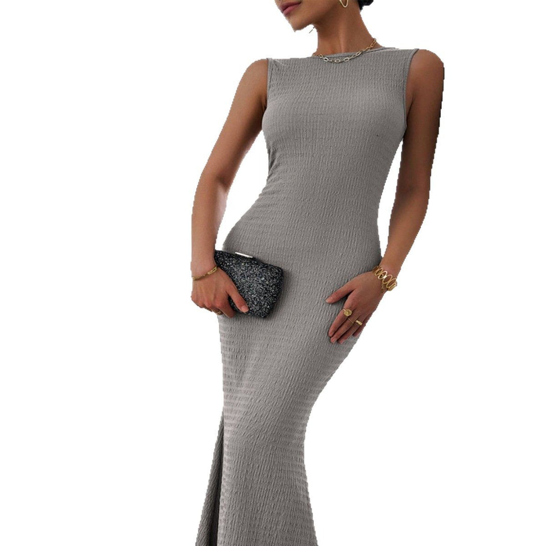 Damen figurbetontes Maxikleid mit elegantem Strukturdesign Echo Archiv