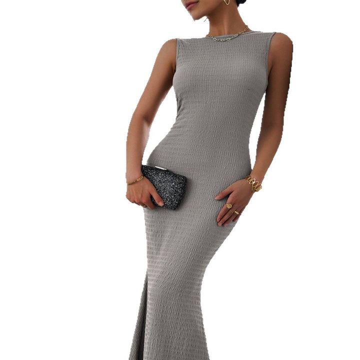 Damen figurbetontes Maxikleid mit elegantem Strukturdesign Echo Archiv